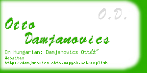 otto damjanovics business card